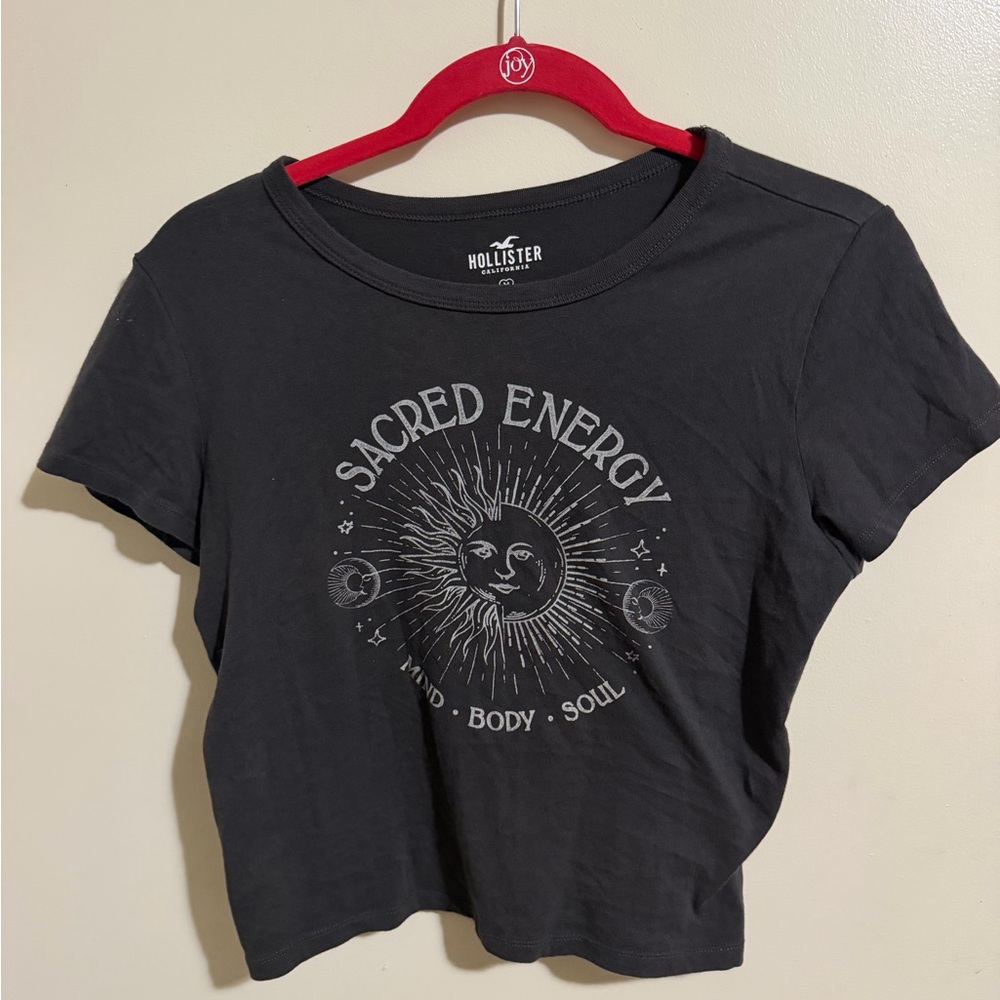 Hollister Black Sacred Energy Crop Top
